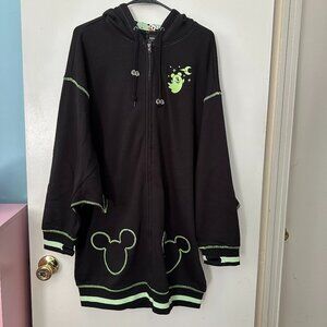 Disney Her Universe Mickey Ghost Hoodie Dress NWT M